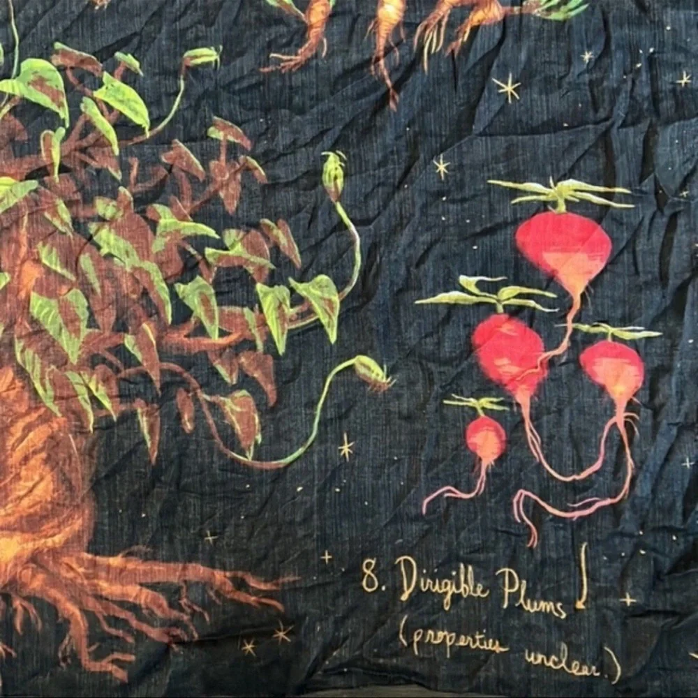 Harry Potter Herbology 101 Wall Tapestry NEW in Pkg 60 x 60